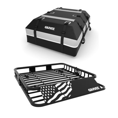 Panier de support de toit universel, support de toit sur le toit d'une capacité de 200 lb, panier de porte-bagages supérieur robuste pour VUS, camions, véhicules