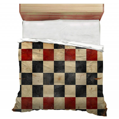 Abstract Art Quilted Plaid Comforter