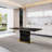 Hertzog Contemporary Rectangular Dining Table With Metal Base-748314562
