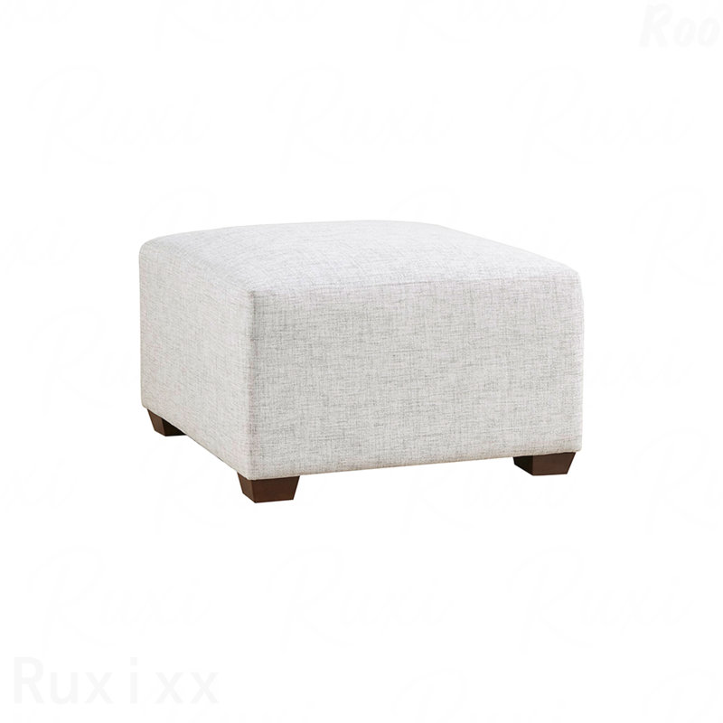 Repose-pieds modulaire rembourré en tissu