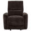 Fauteuil inclinable et oscillant brun foncé Trask