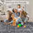 Soft Faux Wool Brown Rug, 0.04'' Thin Pile Non-Slip Carpet - Machine Washable, Pet/Family Friendly, Spill Resistant for High Traffic Areas & Doorways-1106168208
