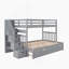 Lit mezzanine avec lit gigogne en bois