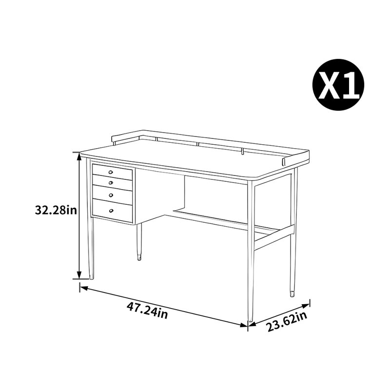 Bureau rétro de style français