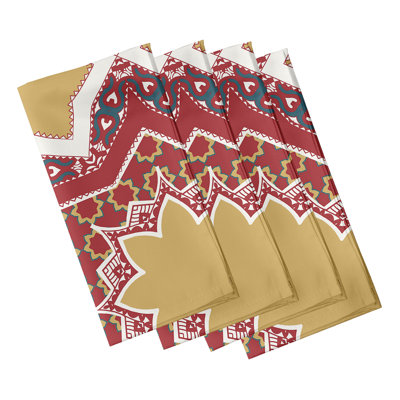 Harrel Polyester Geometric Square Napkin