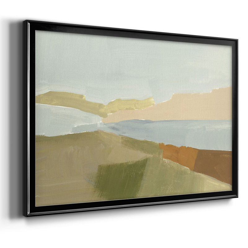 Toile tendue avec châssis Stacked Landscape III, H 18 po x l 26 po x P 1,5 po, Noir