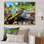Libellule bleue flottante III - Libellule, art mural