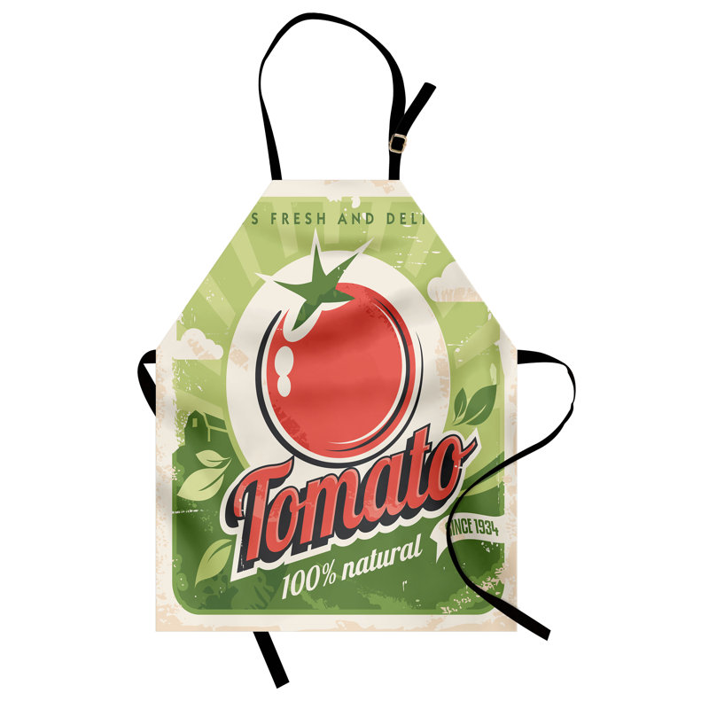 Tablier East Urban Home, cuisine, jardinage, taille adulte, vert rouge