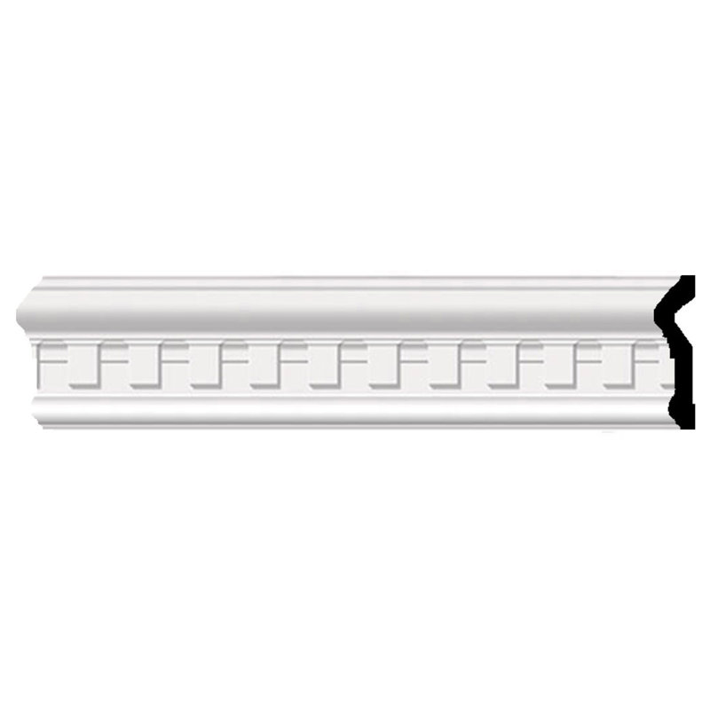 Munich Dentil White Polyurethane Crown Moulding 94.5"