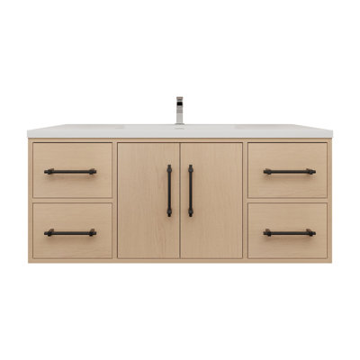 Victoria 47.2'' Single Bathroom Vanity with Acrylic Top