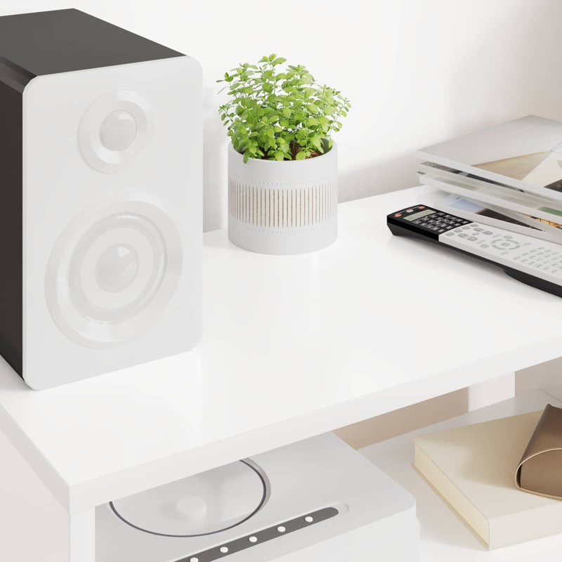 Unfinished TV Stand, 40cm H x 60cm L x 30cm W, White