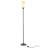 64.96'' Black LED Torchiere Floor Lamp Set with Outlet