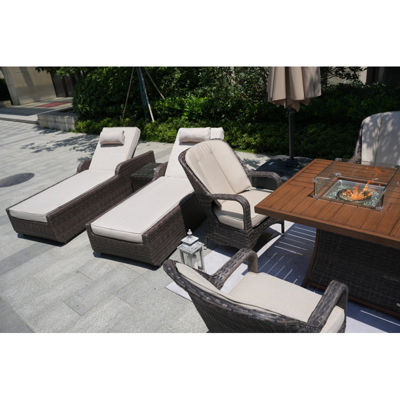 Algird 8 - Person Patio Conversation Set with Cushions