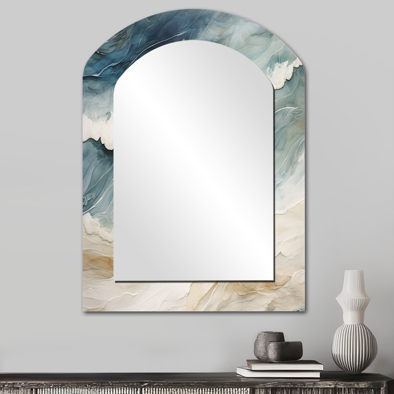 Miroir mural arqué moderne Modern, 34 po x 25 po