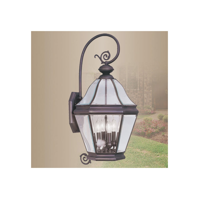 Lanterne murale d'extérieur 2 lumières Wheeler, H 23,5 po x l 9 po x P 9,75 po, H 30 po x l 14,25 po x P 15,25 po