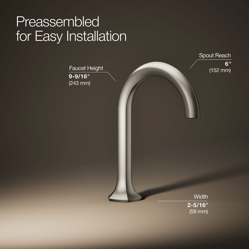 Occasion Single Hole Bathroom Faucet, Vibrant Brushed Nickel