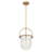 Beatrice - Mid-Century Modern Handmade Marbleized Glass and Metal Ceiling Light