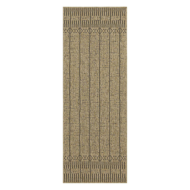 Tapis intérieur / extérieur neutre, Tapis de couloir 2 pi 7 po x 7 pi 3 po