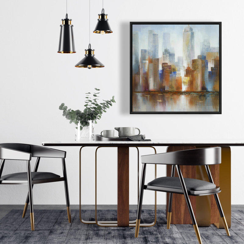 "Paysage urbain dans le brouillard"