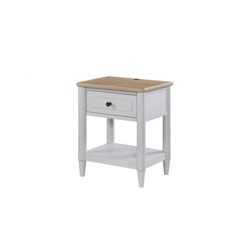 Petite table de chevet pour adolescent - ciment et sable
