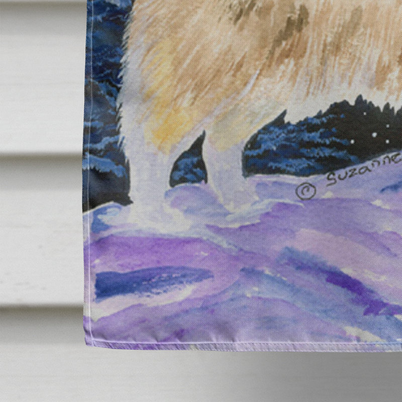 Starry night australian berger 40 x 28 po en polyester à 2 côtés drapeau maison