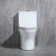 Toilette compacte compacte d'une pièce 1,28 GPF (siège inclus)