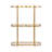 Curventi Decorative Three-Tier Wavy Wall Shelf
