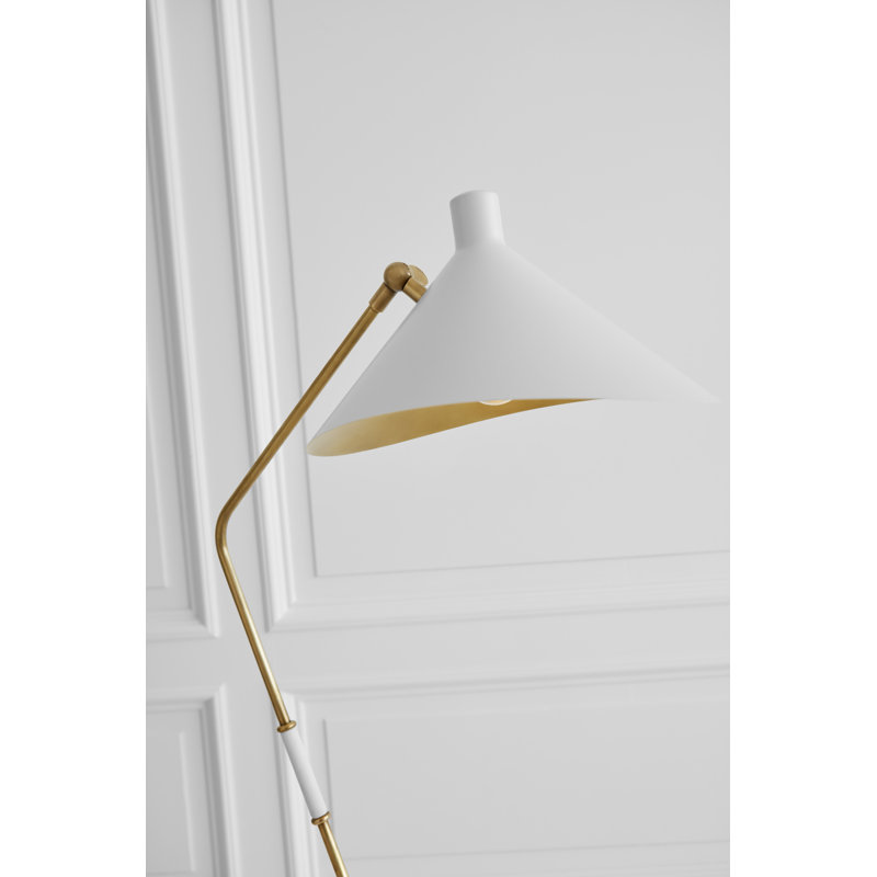 AERIN Mayotte Large Offset Floor Lamp, White
