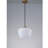 1-Light Striped Glass Pendant Light-718775451-718775450