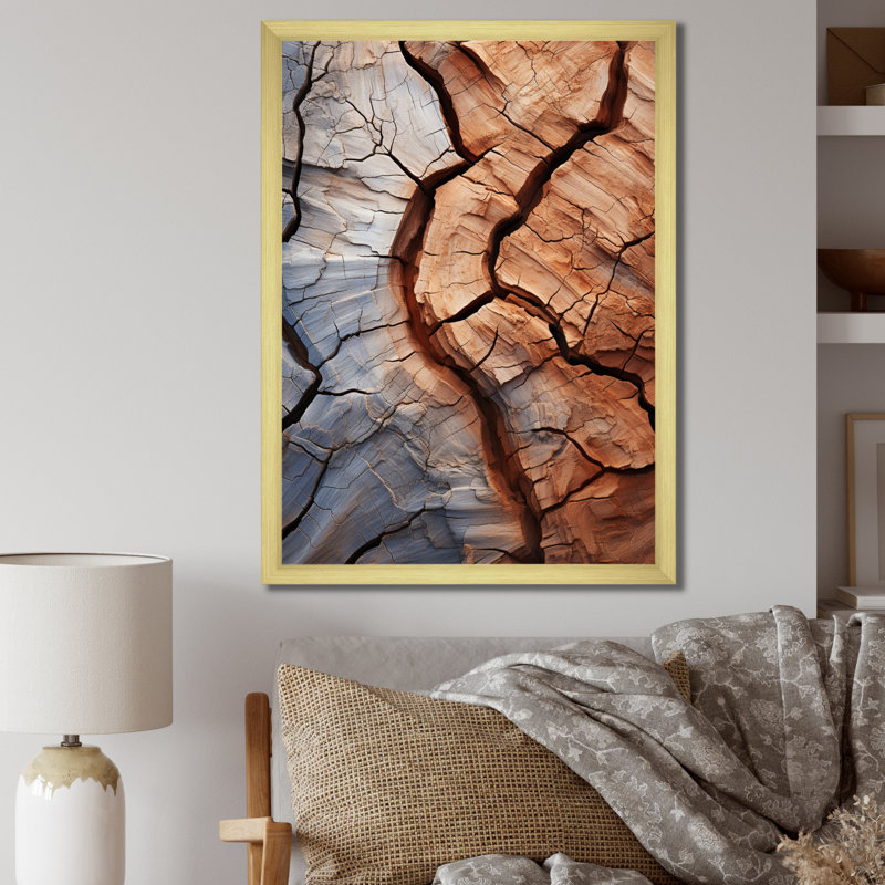 Lajayvar, désert du sable I, reproduction d'art sur toile, H 40 po x l 30 po x P 1,5 po, Or
