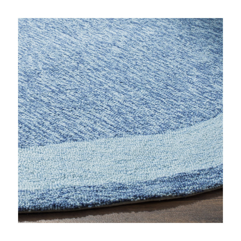 Liadan Hand Hooked Performance Solid Color Rug, Round 8'