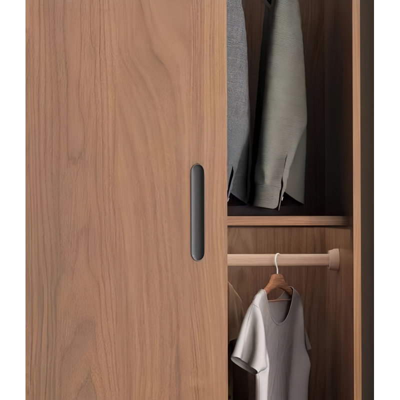 Garde-robe simple foncé classique, H 78,74 po x l 78,74 po x P 23,62 po