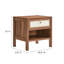 Capri Wood Grain Nightstand In Walnut