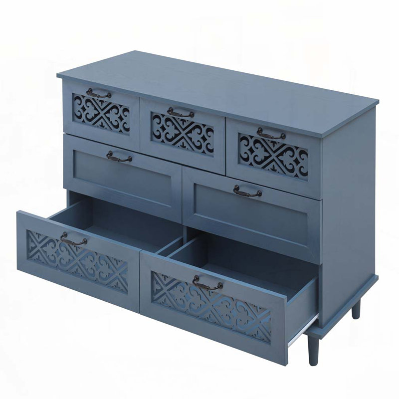 Commode à 7 tiroirs avec rangement