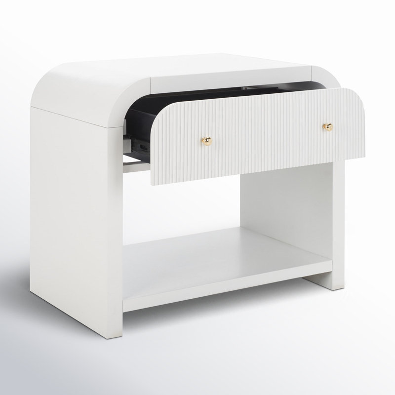 Liabella 1 - Drawer Nightstand, White