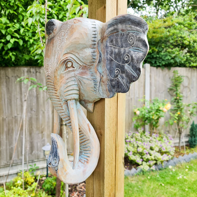 Handmade Boho Animals Wall Decor on Solid Wood