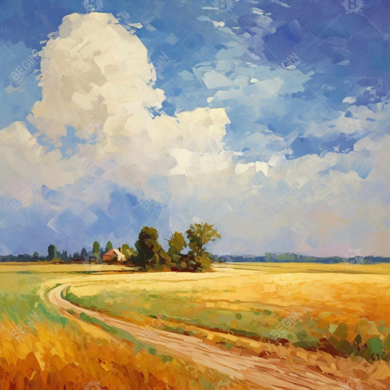 Country day - 32"x32" art on canvas