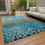 Machine Washable Indoor/Outdoor Chayil ACN1074 Blue 8' x 10' Rug-109484894