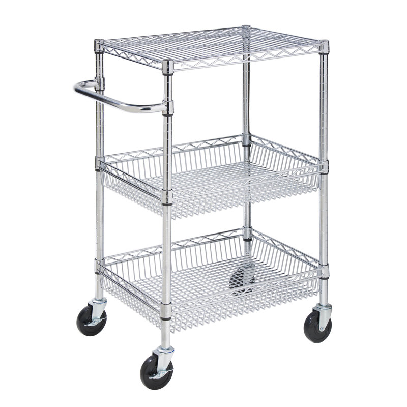 Alkurhah 40'' H Utility Cart with Wheels