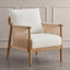 Fauteuil rembourré en corde tissée à la main