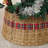 26in Christmas Tree Collar Scottish Tree Skirt Rustic Handcrafted Woven Base