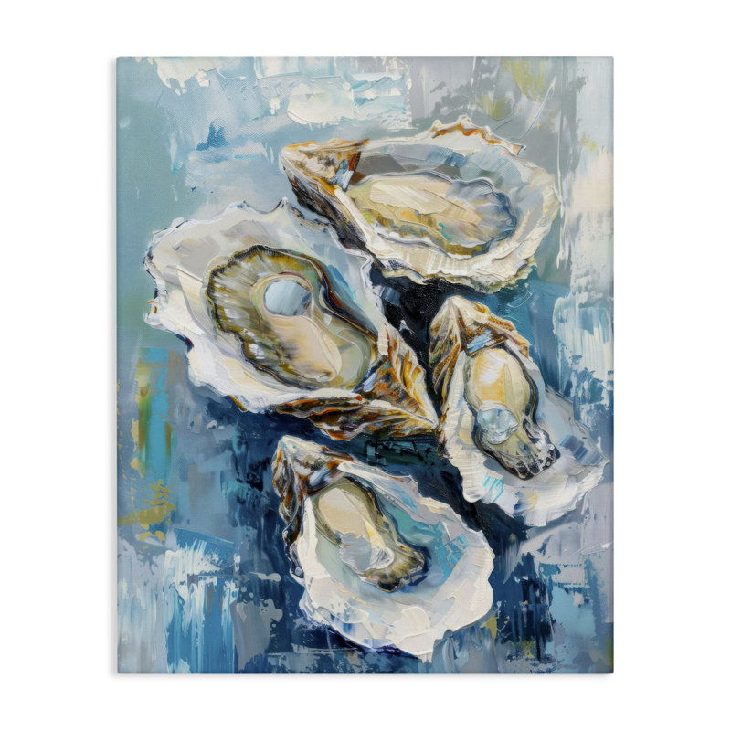 "Freshly Shucked Oysters", art mural par LSR Design Studio, H 20 po x l 16 po