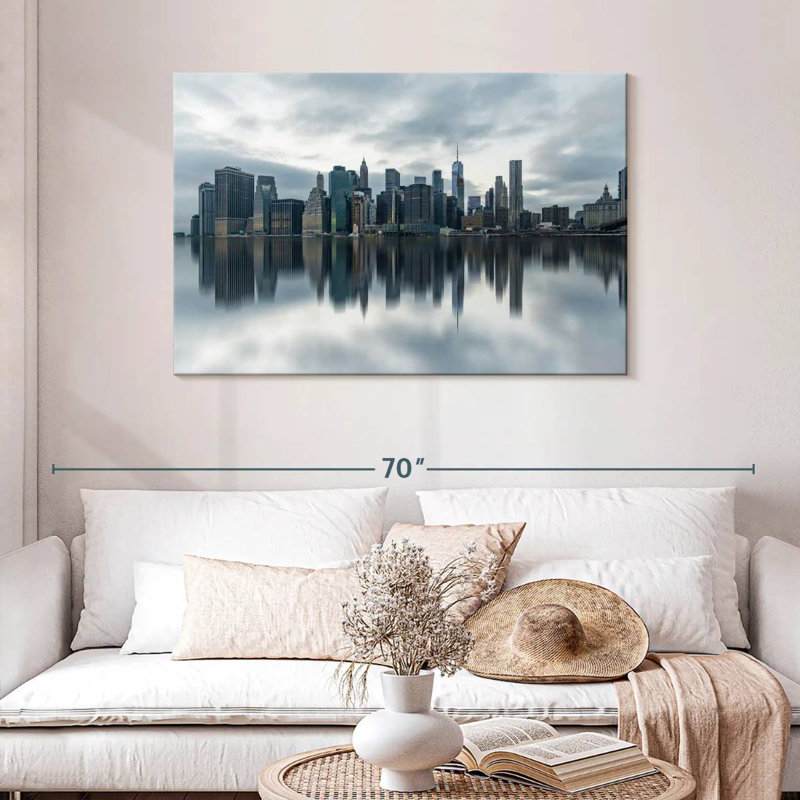 Sireci New York Skyline Reflection, 30" H x 45" W
