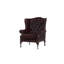 Upholstered Full Grain Leather Wingback Chair-75262735