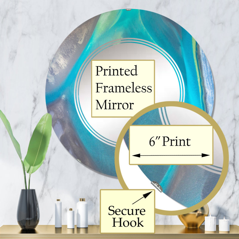 Miroir de salle de bain sans cadre, 32 po x 32 po