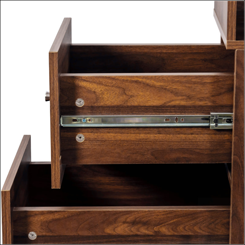 Armoire de rangement H 70,87 ", Noyer