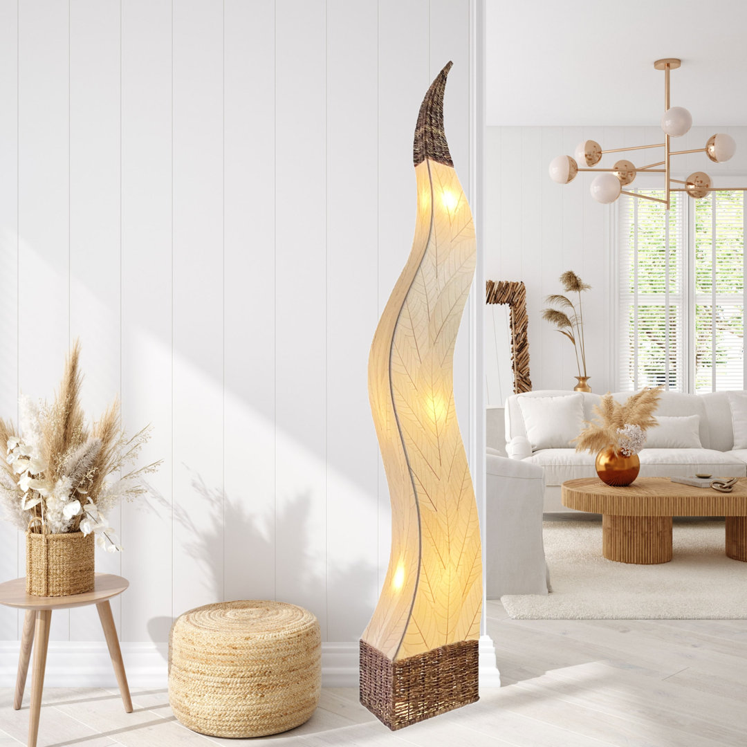 Zoye 72" Column Floor Lamp Orren Ellis Shade 