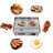 YINXIER 110V Electric Countertop Flat Top Griddle Adjustable Temperature Control 122°F-572°F