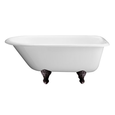 x 30.12'' Freestanding Soaking Cast Iron Bathtub