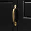 Meuble-lavabo autoportant noir de 30 pouces avec comptoir en céramique, fabrication en bois massif et panneau de fibres à densité moyenne, tiroir rabattable, 3 tiroirs de rangement et armoire de rangement fermée pour les solutions de rangement de salle de bain-133663404